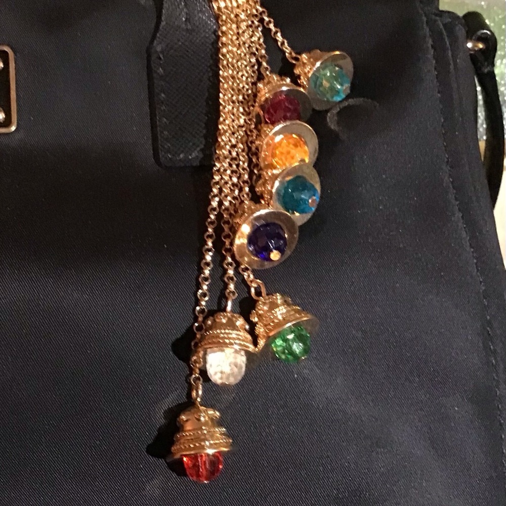 New - Complete set of 8 Bell Charms Effy purse Jewelry